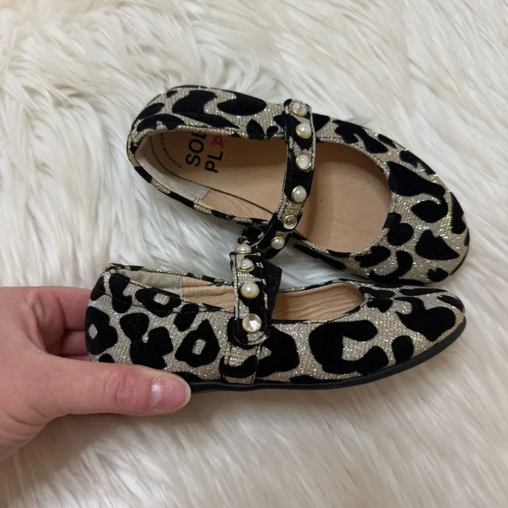 Sole Play Black and Cream Kids Dress Shoes - Size 9 Kids